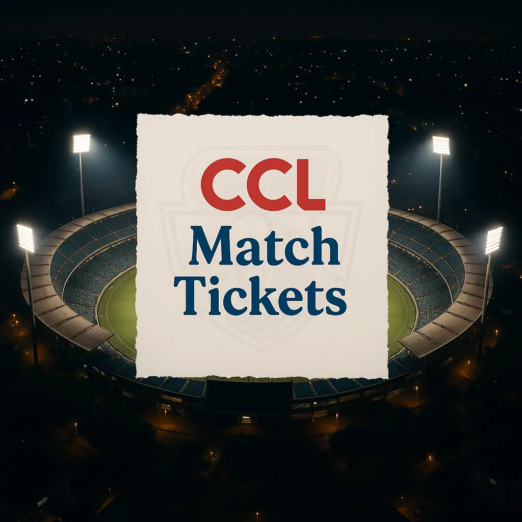 Buy CCL 2026 Match Tickets – Celebrity Cricket League Match Tickets