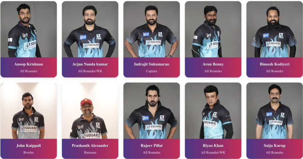 Kerala Strikers Squad CCL 2026: Kerala Strikers Players List
