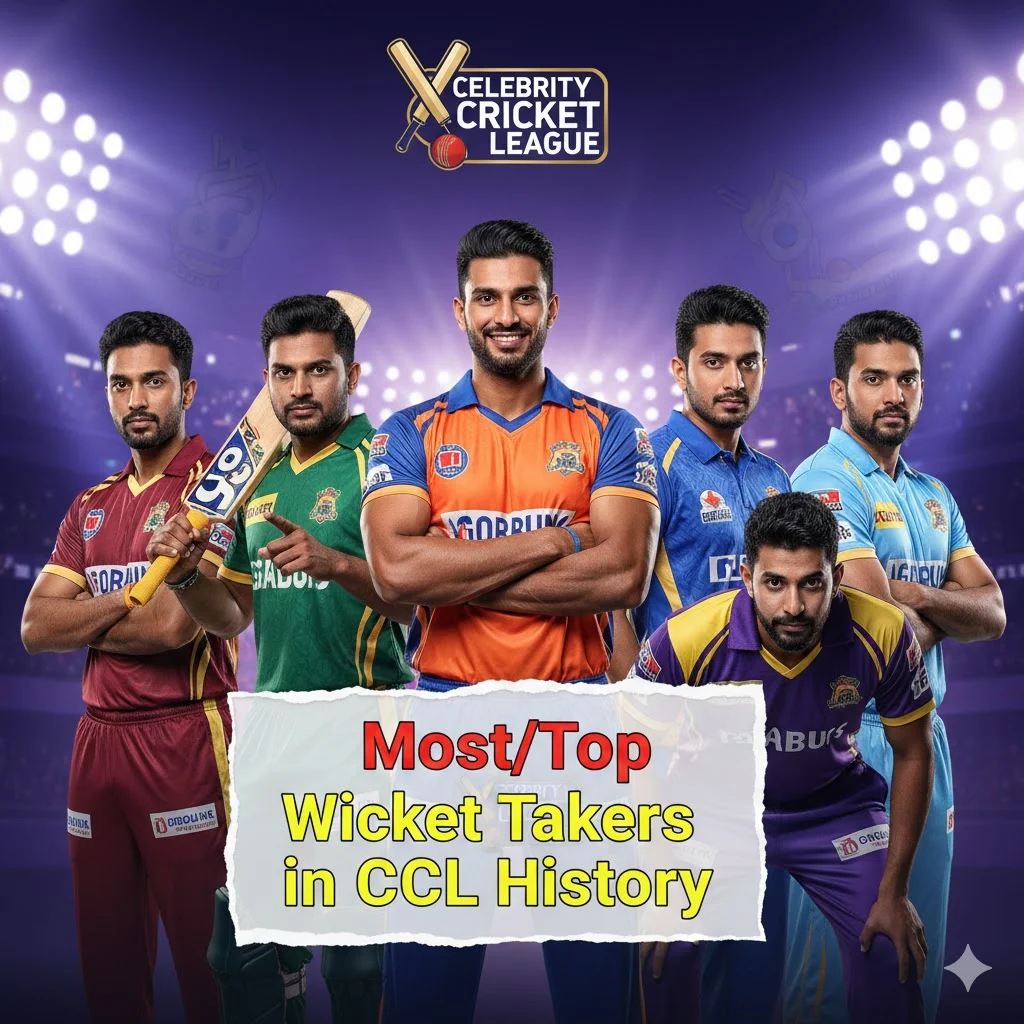 Most Wickets in (CCL) Celebrity Cricket League of all season