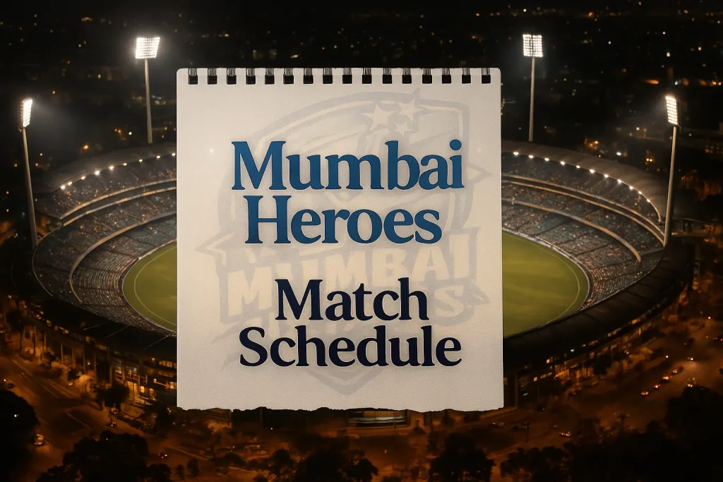 CCL 2026: Mumbai Heroes Team Schedule/Fixtures Celebrity Cricket League