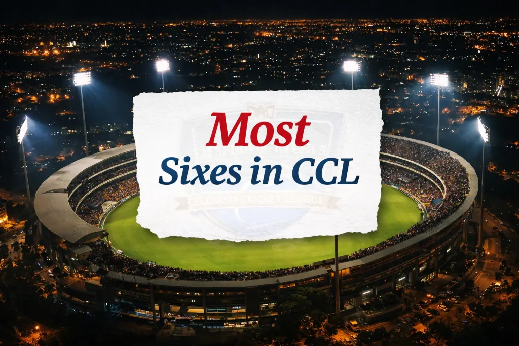 Most Sixes in [CCL] Celebrity Cricket League History
